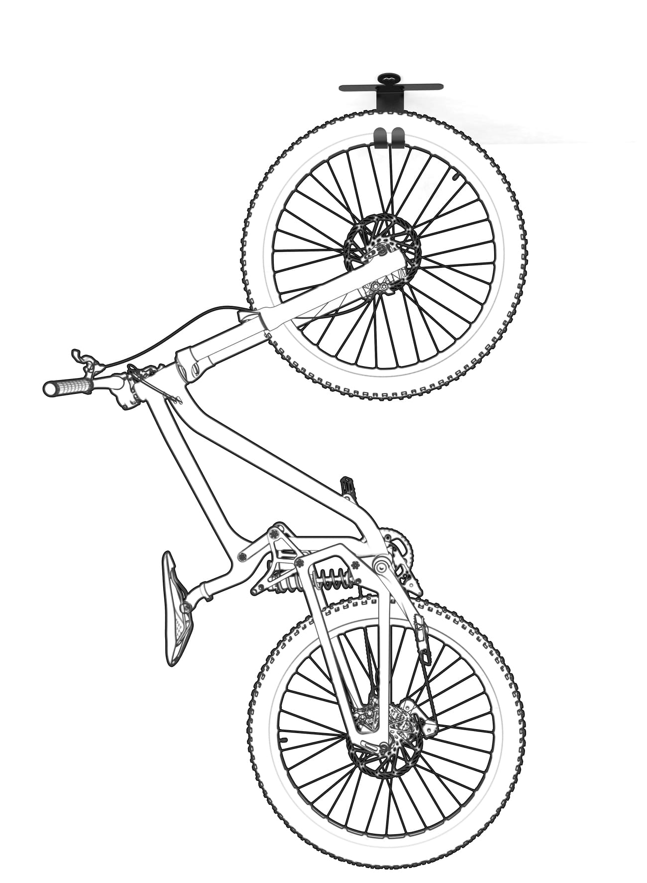 Supporto universale per bicicletta da soffitto - Meliconi